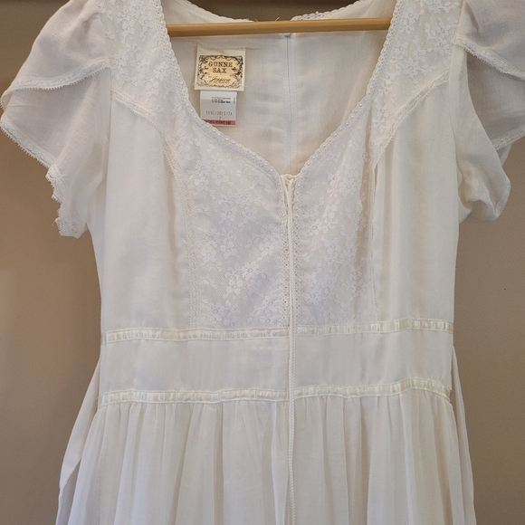 Gunne Sax Off White Maxi Dress - Picture 4 of 17